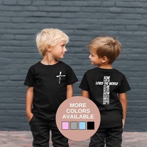 Kids John 3:16 Christian Shirt – Faith-Inspired Comfort & Style